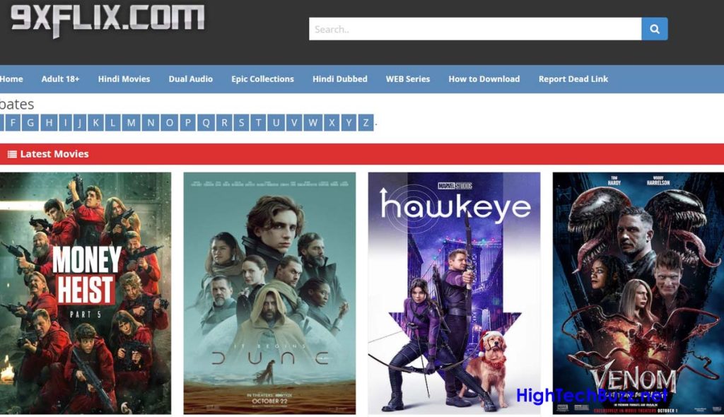 9xFlix.com 2026 Homepage